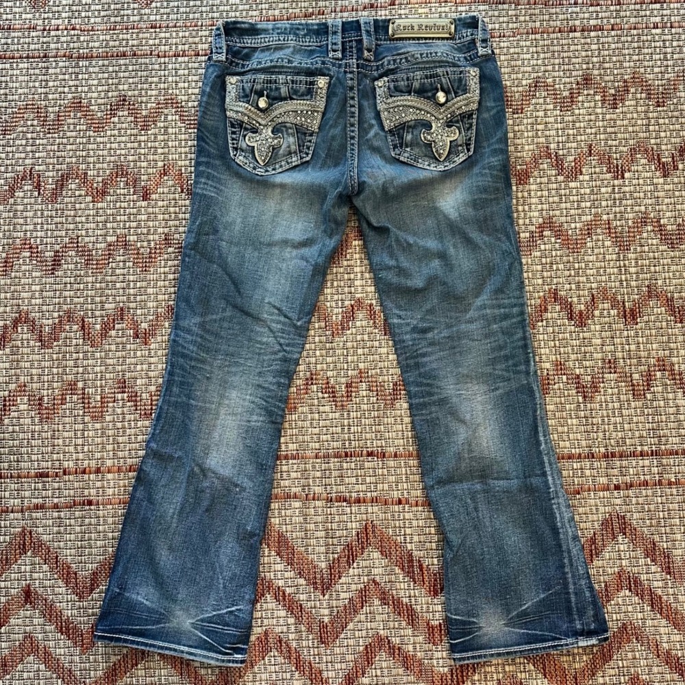 ROCK REVIVAL | Women's Y2K‎ Yui Bootcut Embellished Denim Jeans, Size 29